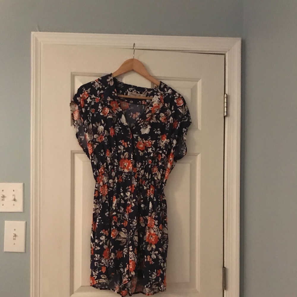 Mod Cloth (Sunny Girl) Floral Romper XL